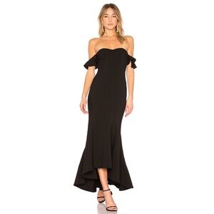 Likely Size 6 Navy Off Shoulder Mermaid gown